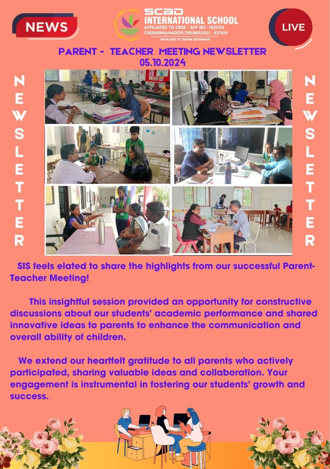 Parent- Teacher Metting Newsletter-2024, 05.10.2024