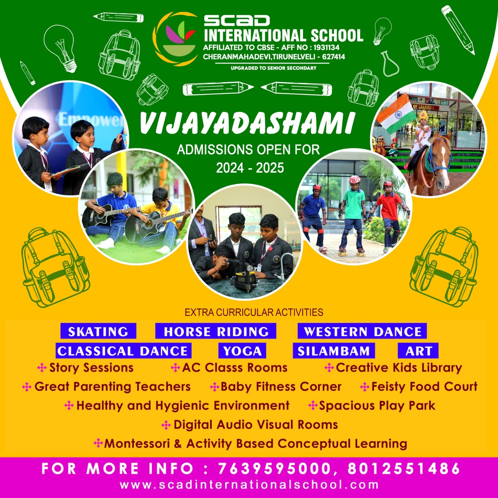 vijayadashami admission open for 2024-2025